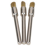 Dremel 26150537JA 537 3.2mm End Shape Brass Brush Multipack - Pack Of 3