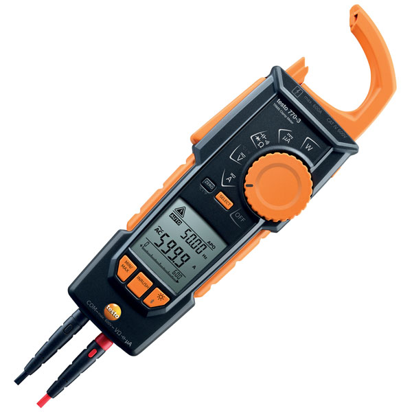 Testo 0590 7703 770-3 TRMS Clamp Meter with Bluetooth | Rapid Online