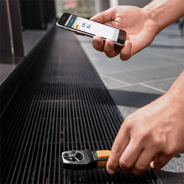 Testo 0560 1410 410i Smartprobe Bluetooth Vane Anemometer Rapid Online