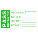 Martindale LAB2 Large PASS PAT Test Labels - Roll Of 500