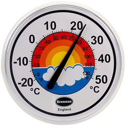 Brannan 300mm Rainbow Dial Thermometer