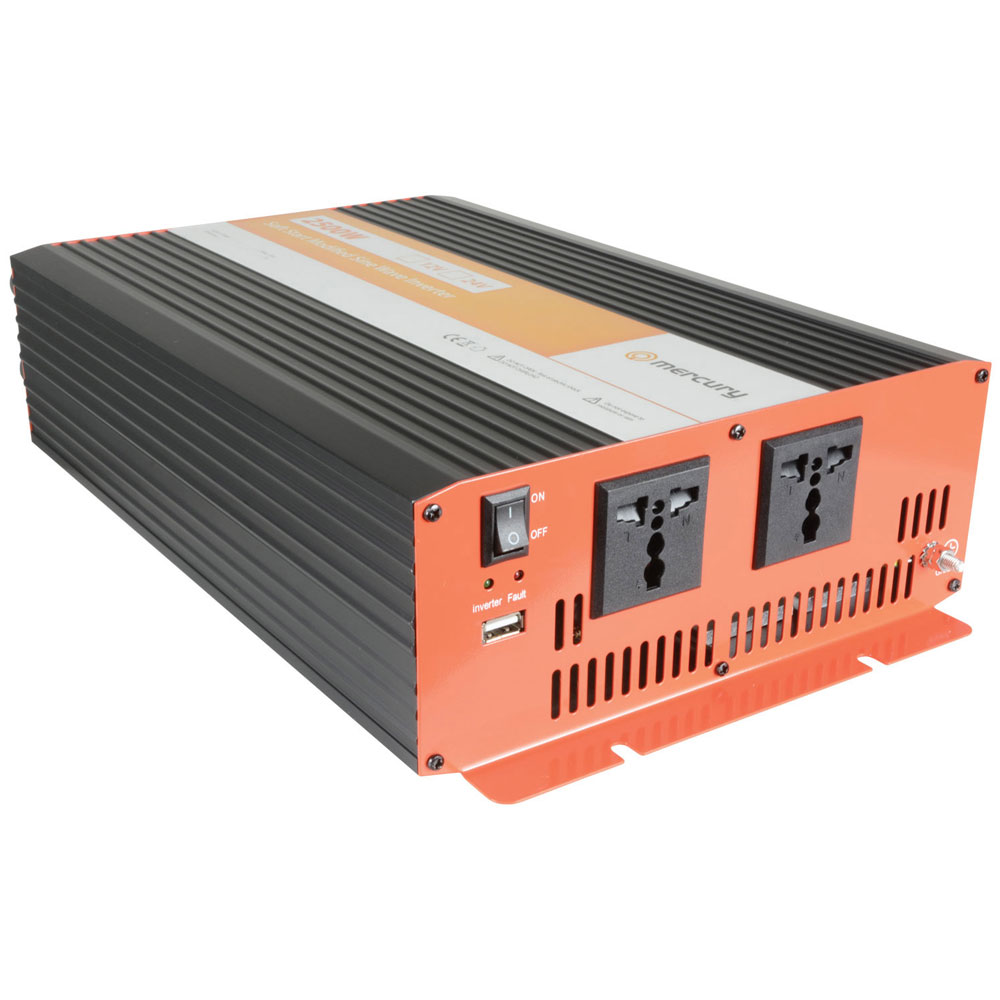 Mercury 652.010UK 12Vdc 2500W Modified Sine Wave Inverter | Rapid