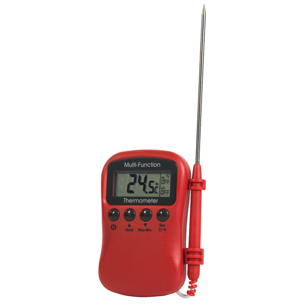 ETI 810964 Multi Function Thermometer Red Rapid Online