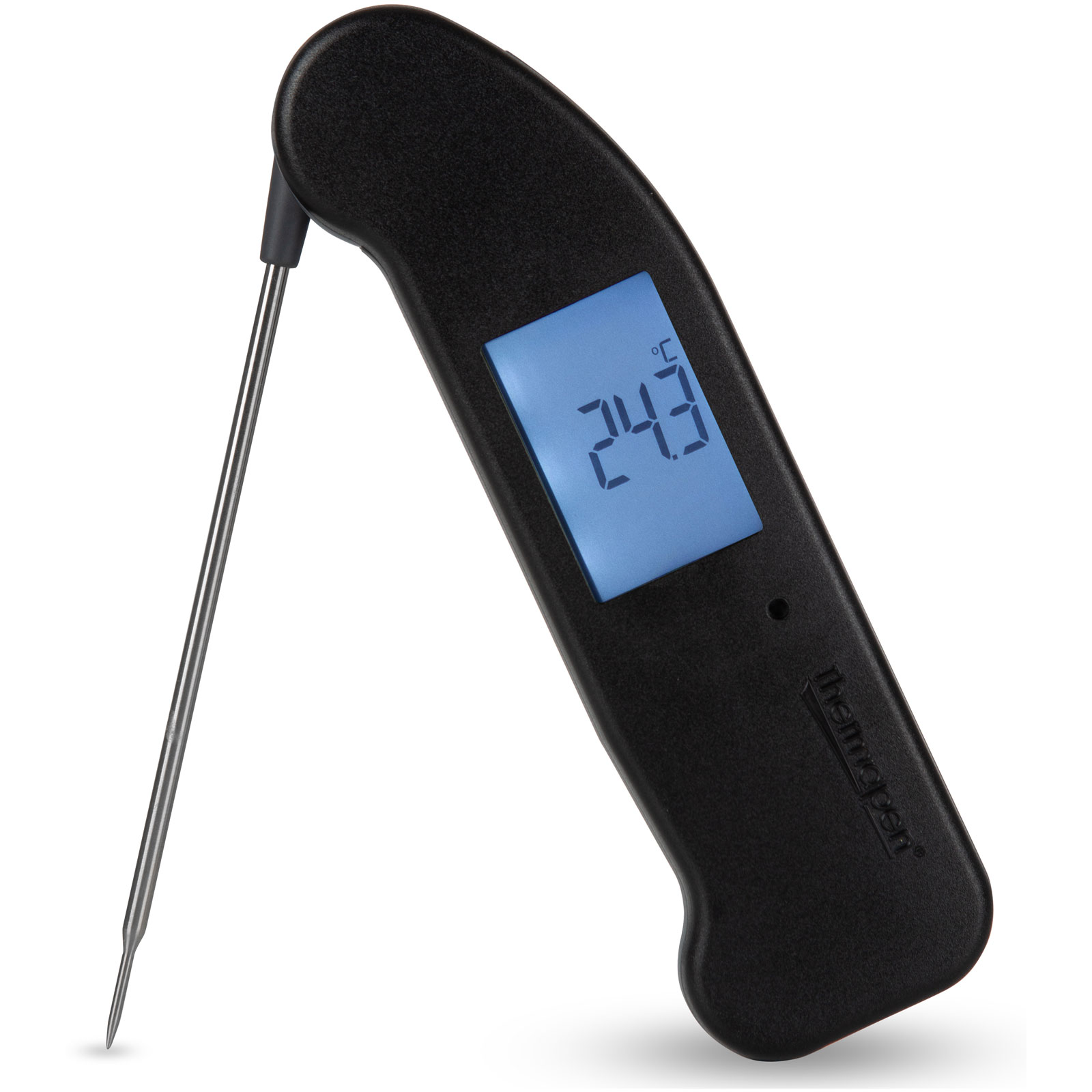 Thermoworks Thermapen ONE Readings in 1 Second or Less THS-235-477 Black  Thermometer