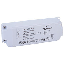 PowerLED PCV1220 Constant Voltage LED Power Supply 12V 0-1.7A 20W