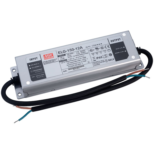 Mean Well Elg 150 12a Constant Voltage And Constant Current Led Psu 12v 10a 120w Rapid Online 5553