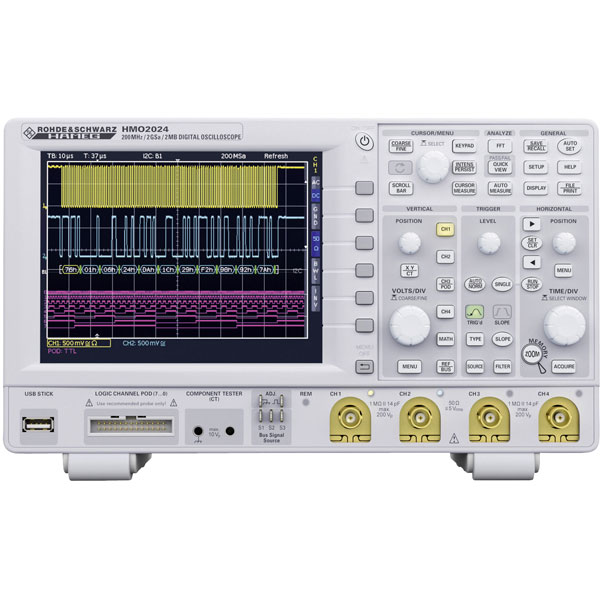 Hameg HMO2024 200MHz 4 Channel Digital Oscilloscope Rapid Online
