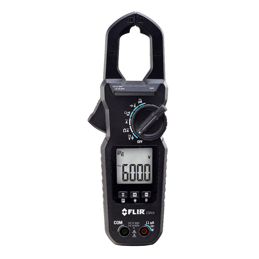 FLIR CM44 400A AC Digital TRMS Clamp Meter with Type K | Rapid Electronics