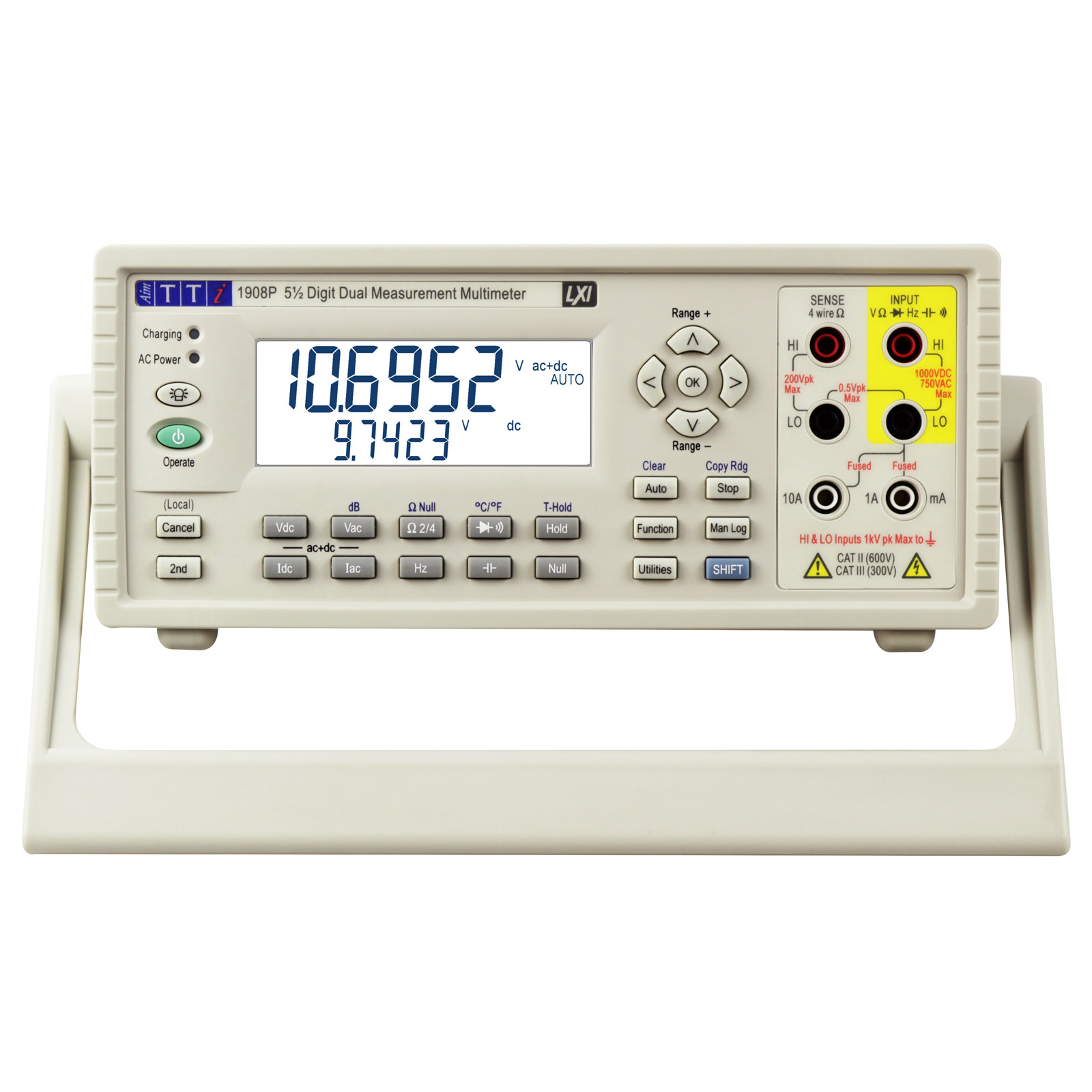 TTi 1908P Dual Measurement Bench Multimeter with USB, RS232