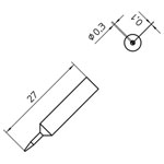 Weller T0054488199 XNT 1SCNW Solder Tip Chisel 0.3 x 0.1mm