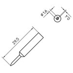 Weller T0054485699 XNT 6 Solder Tip Chisel 1.6 x 0.4mm