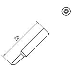 Weller T0054488499 XNT AA 45° Solder Tip Sloped 1.6mm