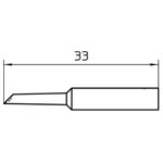 Weller T0054485499 XNT GW 1 Solder Tip Gull Wing 2.0mm