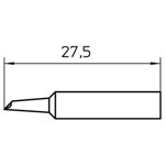 Weller T0054488099 XNT GW Solder Tip Gull Wing 1.5mm