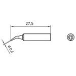 Weller T0054486599 XNT 1X Solder Tip Round 0.4mm