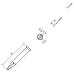 Weller T0054470199 XT AL Soldering Tip Chisel 1.6mm x 1mm