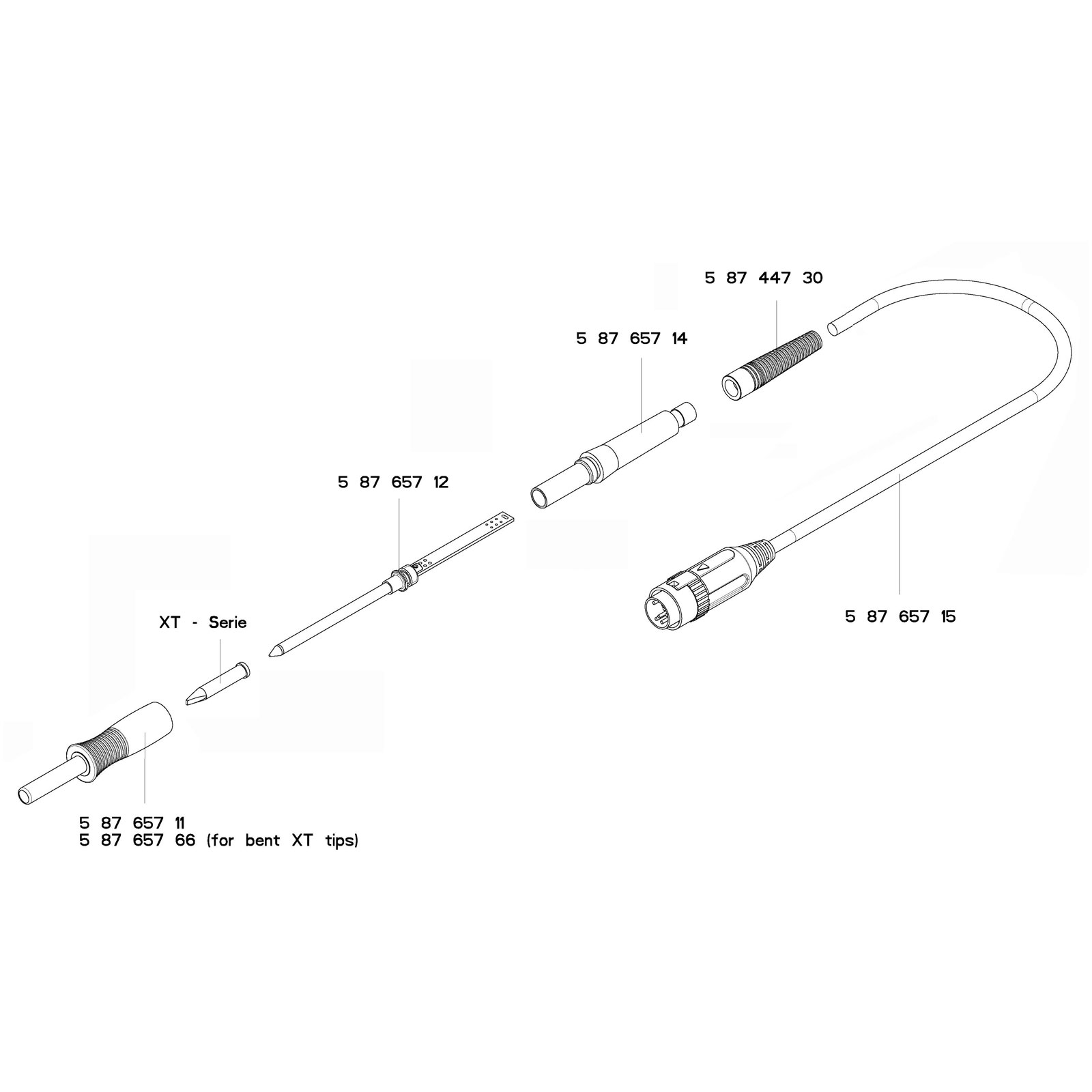 Weller T0058765712N Heating Element For WXP 120 | Rapid Online