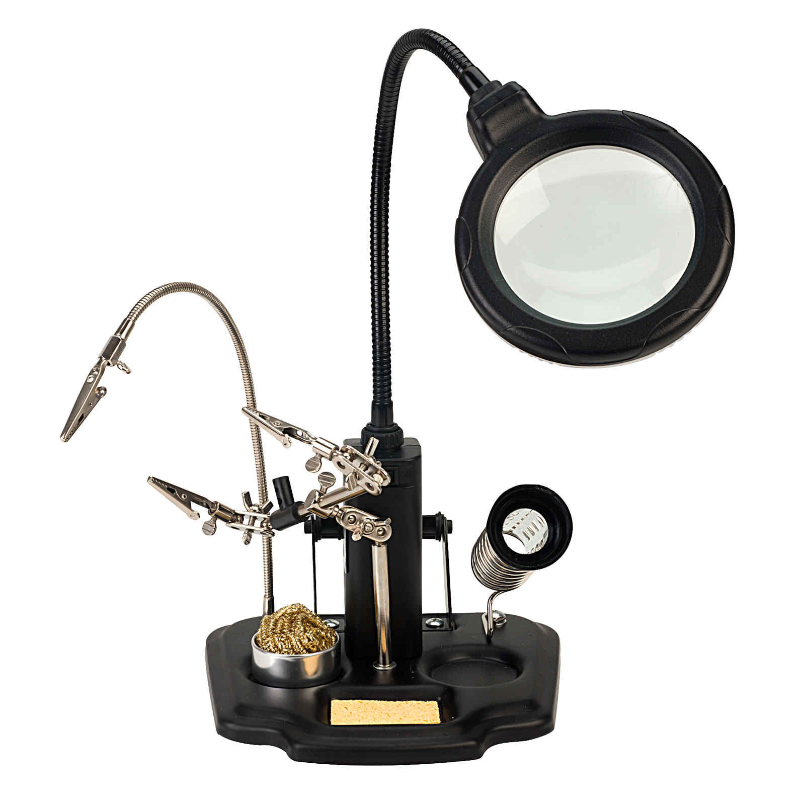 Anvil AVHHLMP LED Magnifying Lamp With Helping Hands Rapid Online