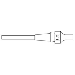 Weller T0051325499 XDS 5 Desoldering Tip 1.8 x 3.3 Length 10.5mm