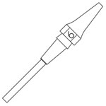 Weller T0051325599 XDS 6 Desoldering Tip 0.7 x 1.9 Length 16.5mm
