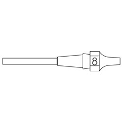 Weller T0051325799 XDS 8 Desoldering Tip 1.5 x 2.9 Length 10.5mm