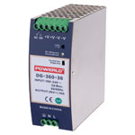 TT Electronics DG-360-36 DIN Rail Power Supply 36V DC 10A 360W, 1 Phase