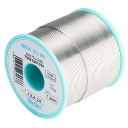 Weller T0051387399 WSW SC M1 99.3/0.7 Solder Wire 1.2mm 500g