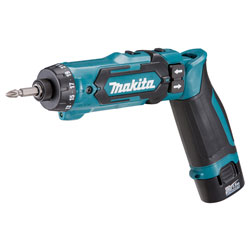 Makita DF012DSE 7.2V Pencil Drill Driver With 2x 1.5Ah Batts & DC10WA Charger