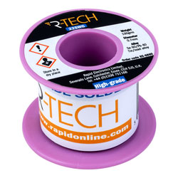 R-TECH 856860 Solder Wire 60/40 22SWG 0.7mm 100g Reel