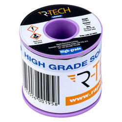 R-TECH 856862 Solder Wire 60/40 18SWG 1.2mm 500g Reel