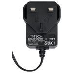 R-TECH 857077 AC/DC Adapter 5vdc 2amp UK Plug Top