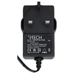 R-TECH 857081 AC/DC Adapter 24vdc 1amp UK Plug Top