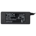 R-TECH 857083 AC/DC Adapter 12vdc 5amp C14 2.1mm Desktop