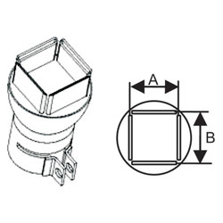 Metcal H-Q1420 HCT Nozzle QFP64,80,100 23.4mm x 18.1mm