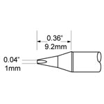 Metcal SFP-CH10 Soldering Cartridge 30° Chisel 1.0mm