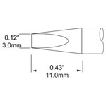 Metcal SFP-CH30 Soldering Cartridge 30° Chisel 3.0mm