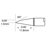 Metcal SFP-DRH615 SFP-DRH35 Drag Soldering Cartridge Hoof 1.5mm