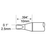 Metcal SFP-CH25 Soldering Cartridge 30° Chisel 2.5mm