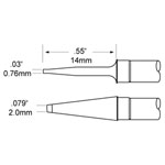 Metcal TFP-BLP2 Tweezer Cartridge Blade Pair 2.0mm
