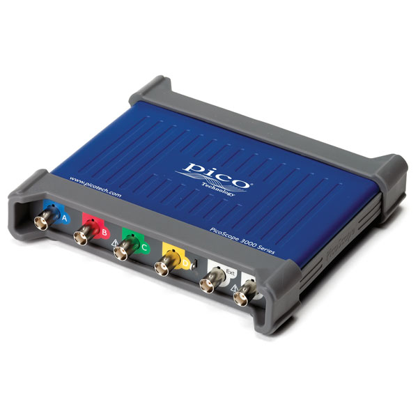 PicoScope 3404B 60 MHz 4 channel scope with probes and AWG Rapid Online