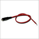 Tiger Power Supplies EXT-CAB-B 2.1mm Socket to Red/Black Cable 20AWG 300mm