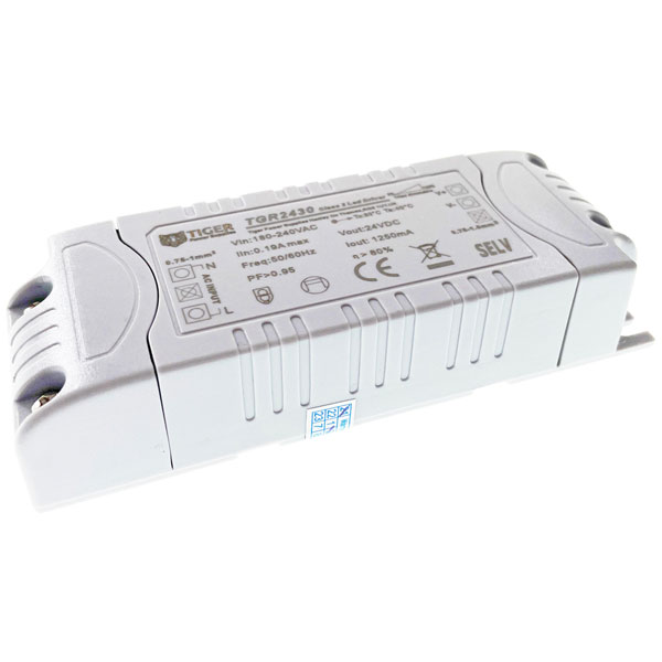  TGR2430 24vdc 1.25A 30W mains dimming LED driver