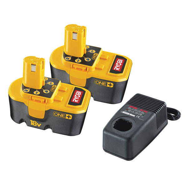 Ryobi One + Battery (x2) + Quick Charger Rapid Online