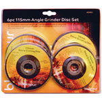 Blackspur BB-AG405 Angle Grinder Disc Set - Pack Of 6