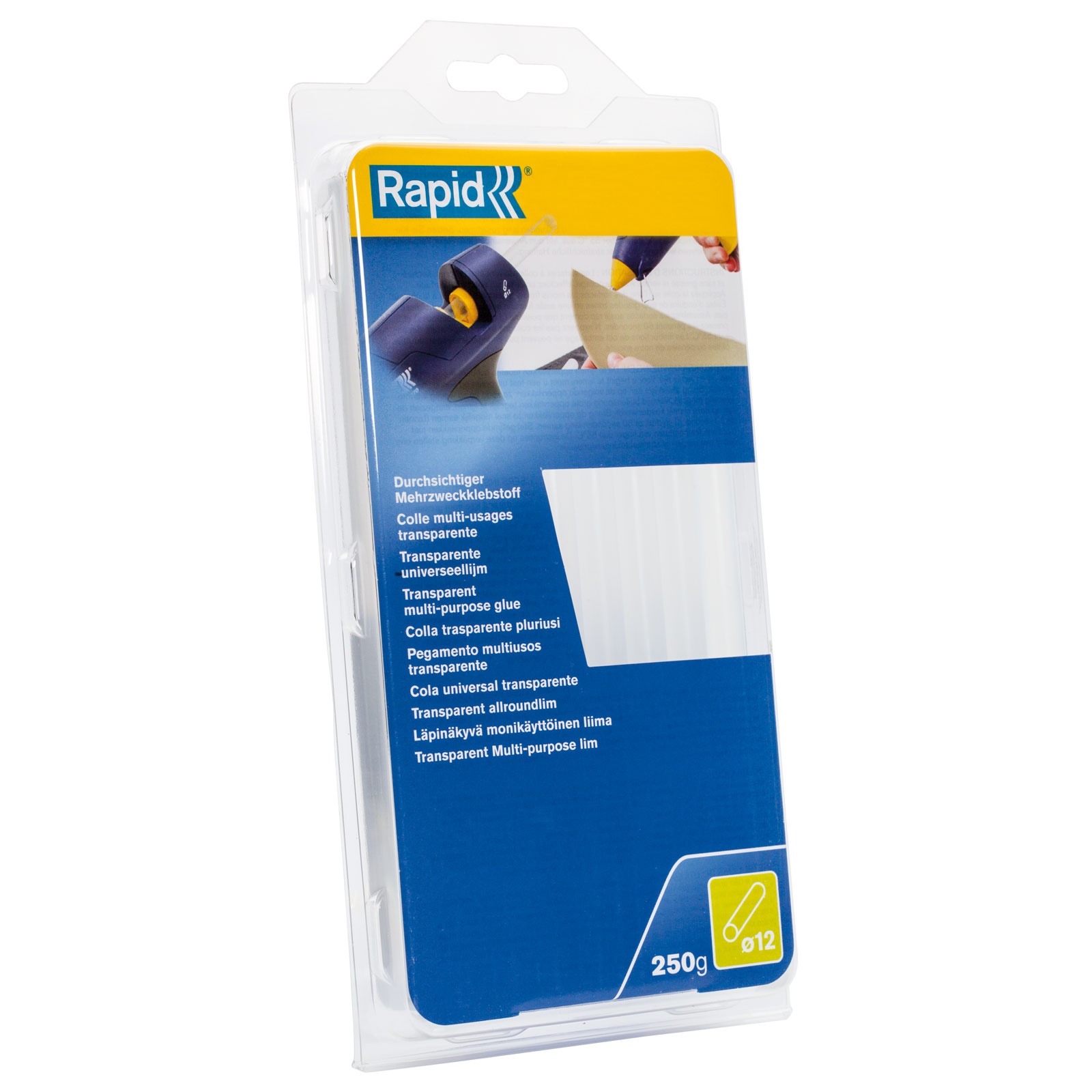 Rapid 40107362 Multi Purposes Glue Sticks 12mm x 190mm 250g | Rapid Online