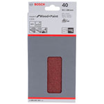 Bosch 2608605302 Sanding Sheet (10) Hook & Loop 40 Grit 93 x 186mm