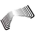 Rolson 40339 25pc Hex Key Set MM/AF