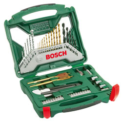 Bosch 2607019327 Titanium 50 Piece x Line Drill, Screwdriver Bit and Tool Set