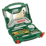 Bosch 2607019329 Titanium 70 Piece X-Line Drill & Screwdriver Bit Set + Acc