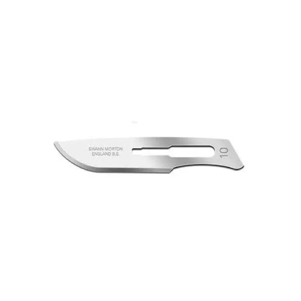 Swann-Morton 1101 Scalpel Blades No.10 Box of 100 (20 x 5)